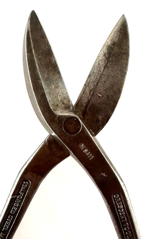 Crescent Jamestown 11″ Tin Snips No. S411~~Good Edge, Clean & Ready for Use