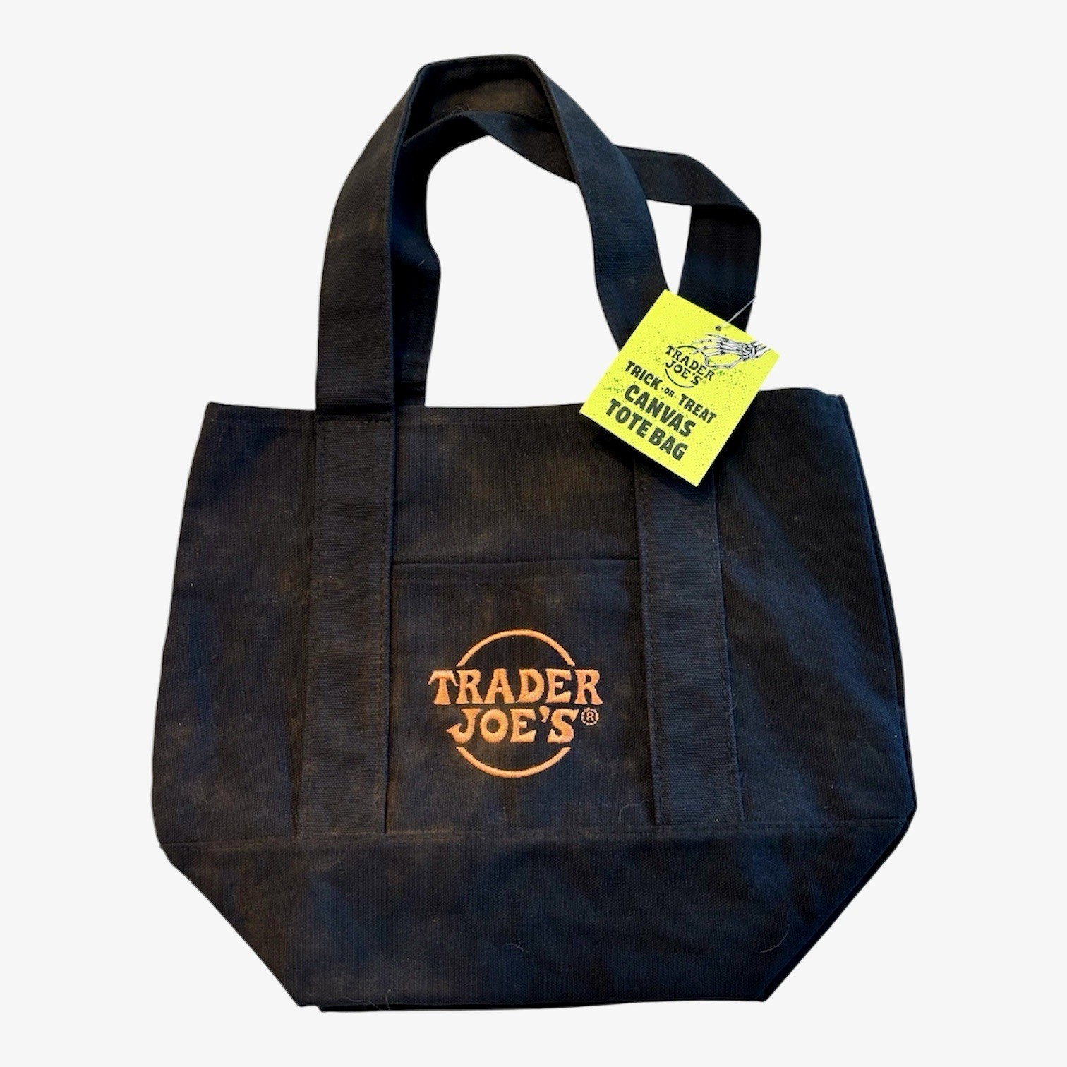 Trader Joe’s Mini Canvas Bag Halloween Or Anytime New With Tag 13”