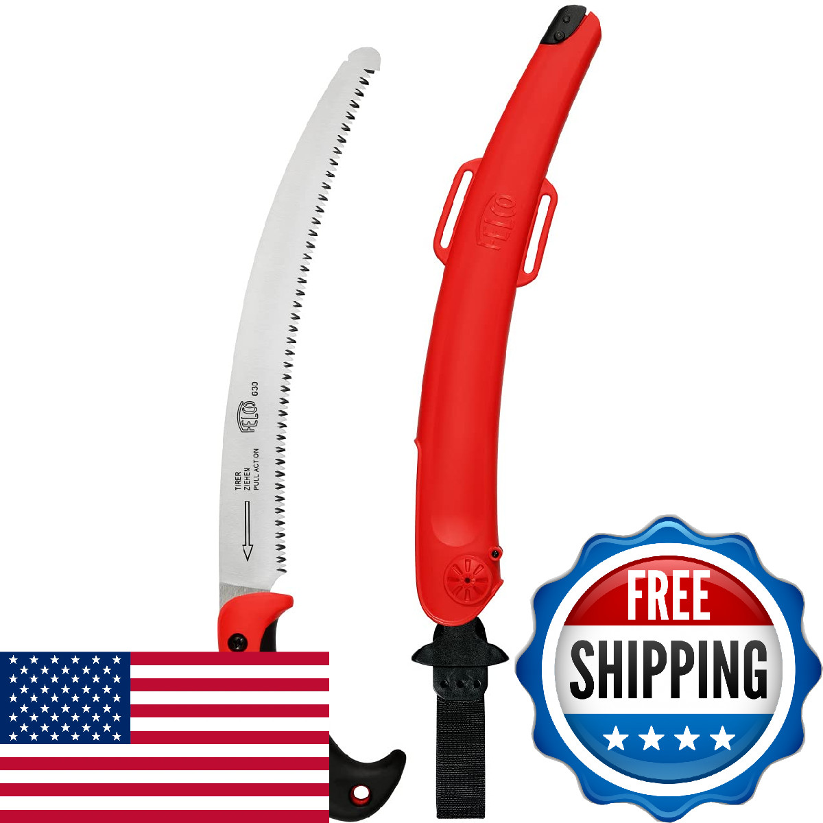 Felco F630 Pruning Saw Pull-Cut Saw For Trimming Use Branch Chrome-Plated 13