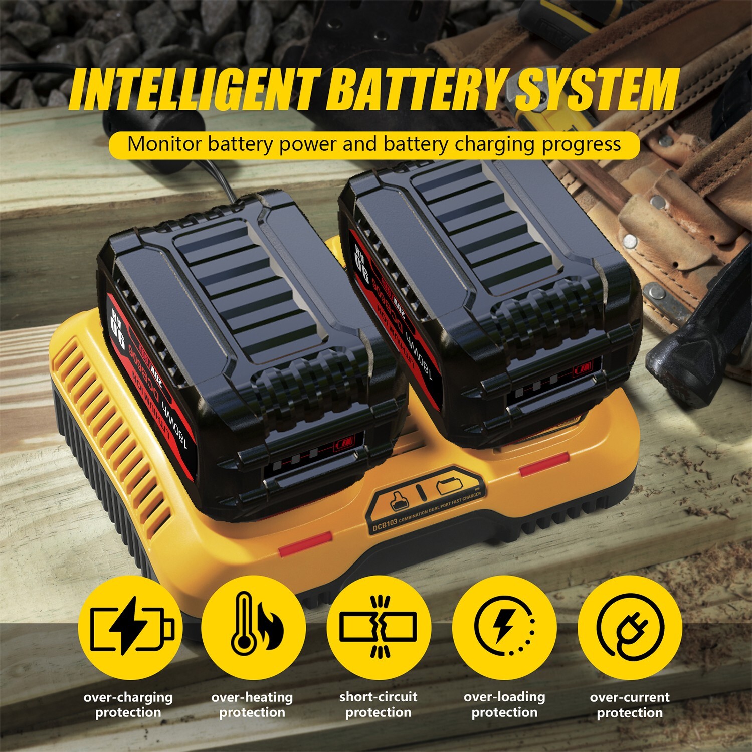 2X 20V/60V 9.0Ah Lithium Battery For Dewalt 60 Volt Max Flexvolt DCB606 DCB609