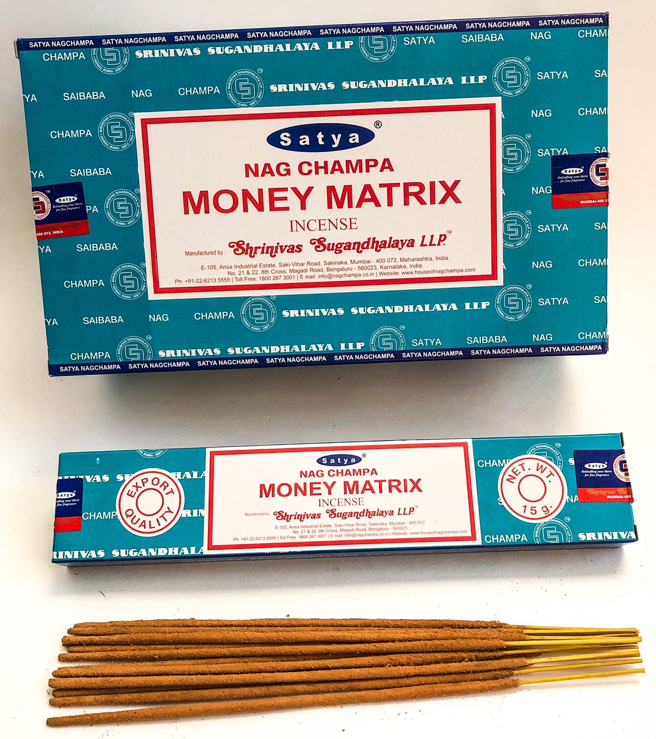 Satya Money Matrix Incense Sticks – Aromatherapy – U Pick Quantity – Free Ship!