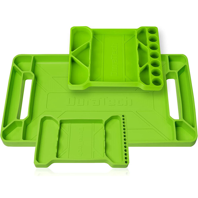 DURATECH 3PC Flexible Tool Tray Silicone Tool Holder for Automotive Tool Storage