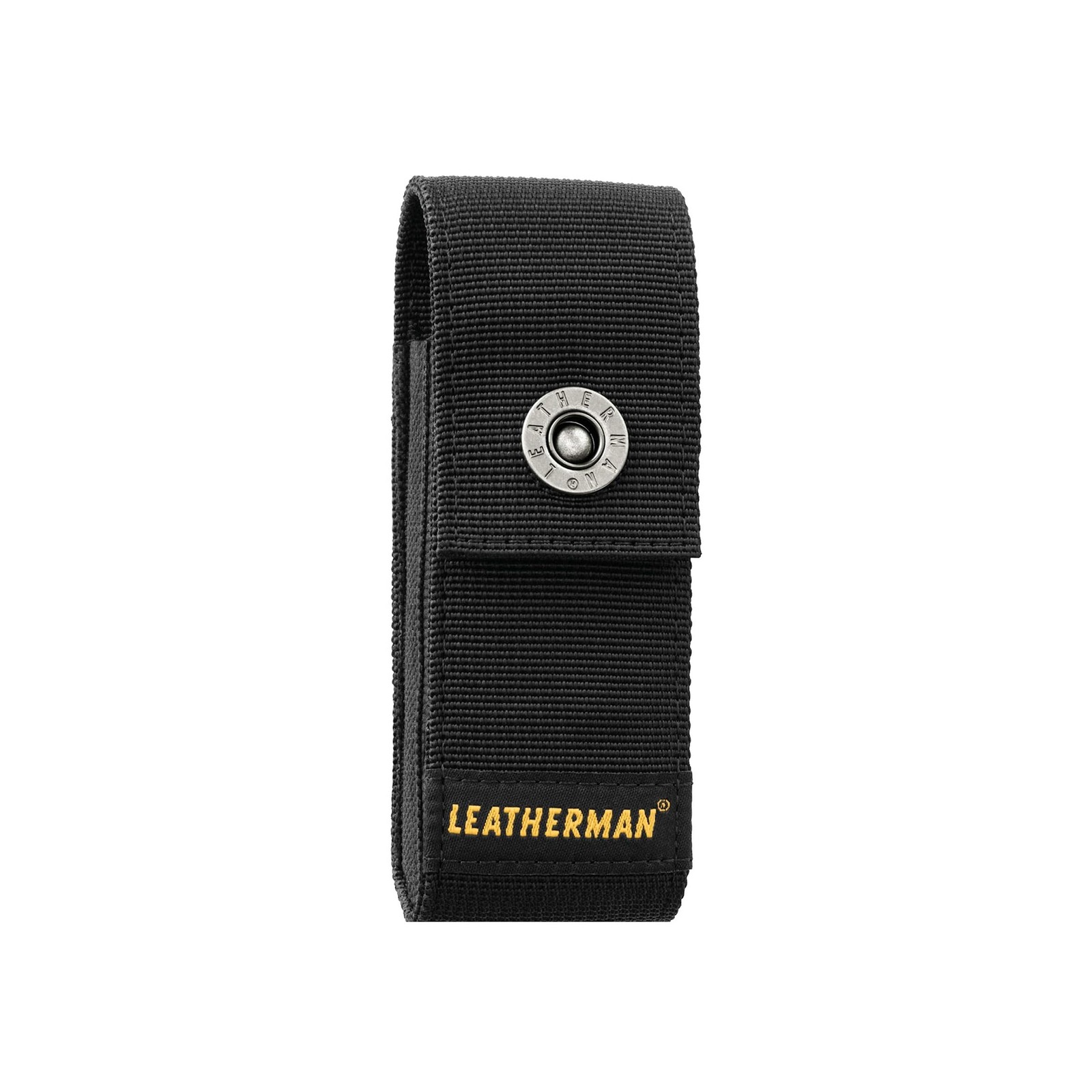 LEATHERMAN Nylon Snap Sheath w/ Pockets Fits 4-4.5in Multi-Tools, Black, Large