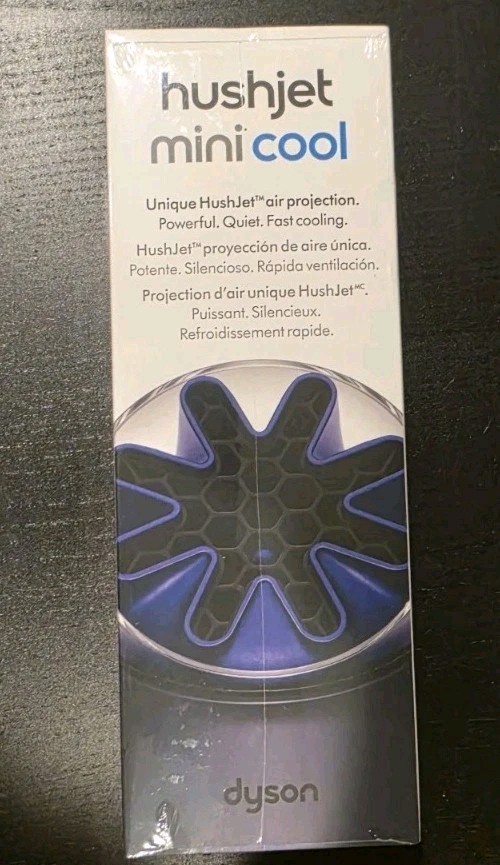 Dyson HushJet Mini Cool fan (Ink/Cobalt) – New / Sealed – In Hand