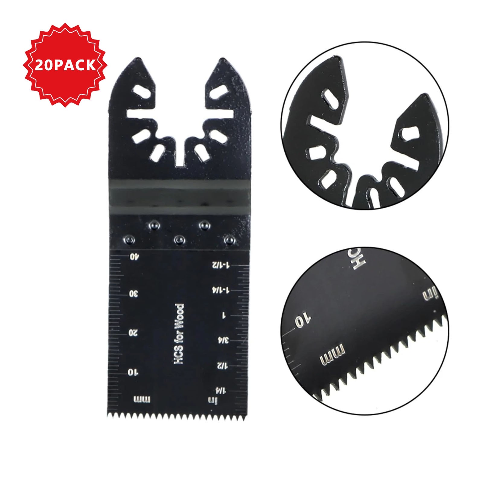 20pcs Oscillating Multi Tool Saw Blades Wood Metal Cut Cutter For Dewalt Fein
