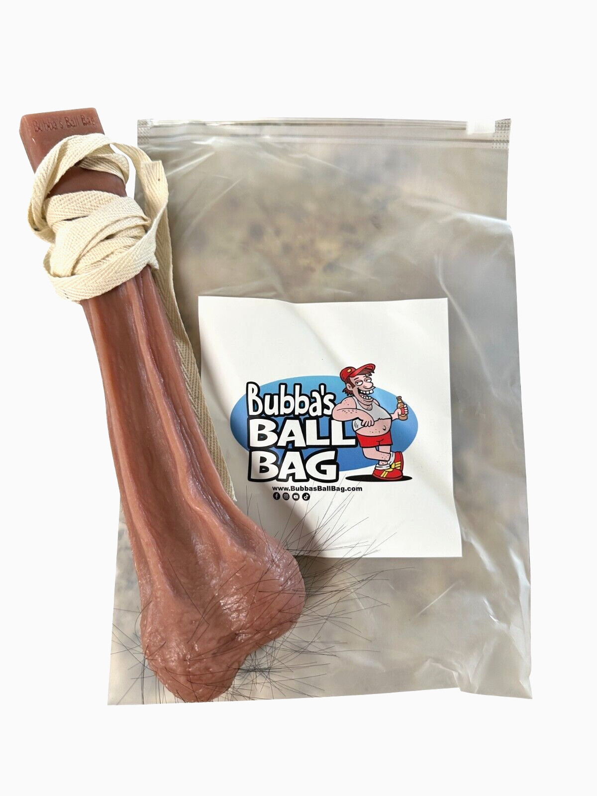 Fake Silicone Hanging Testicles – Hairy Balls Ballsack – Perfect Prank Gag Gift
