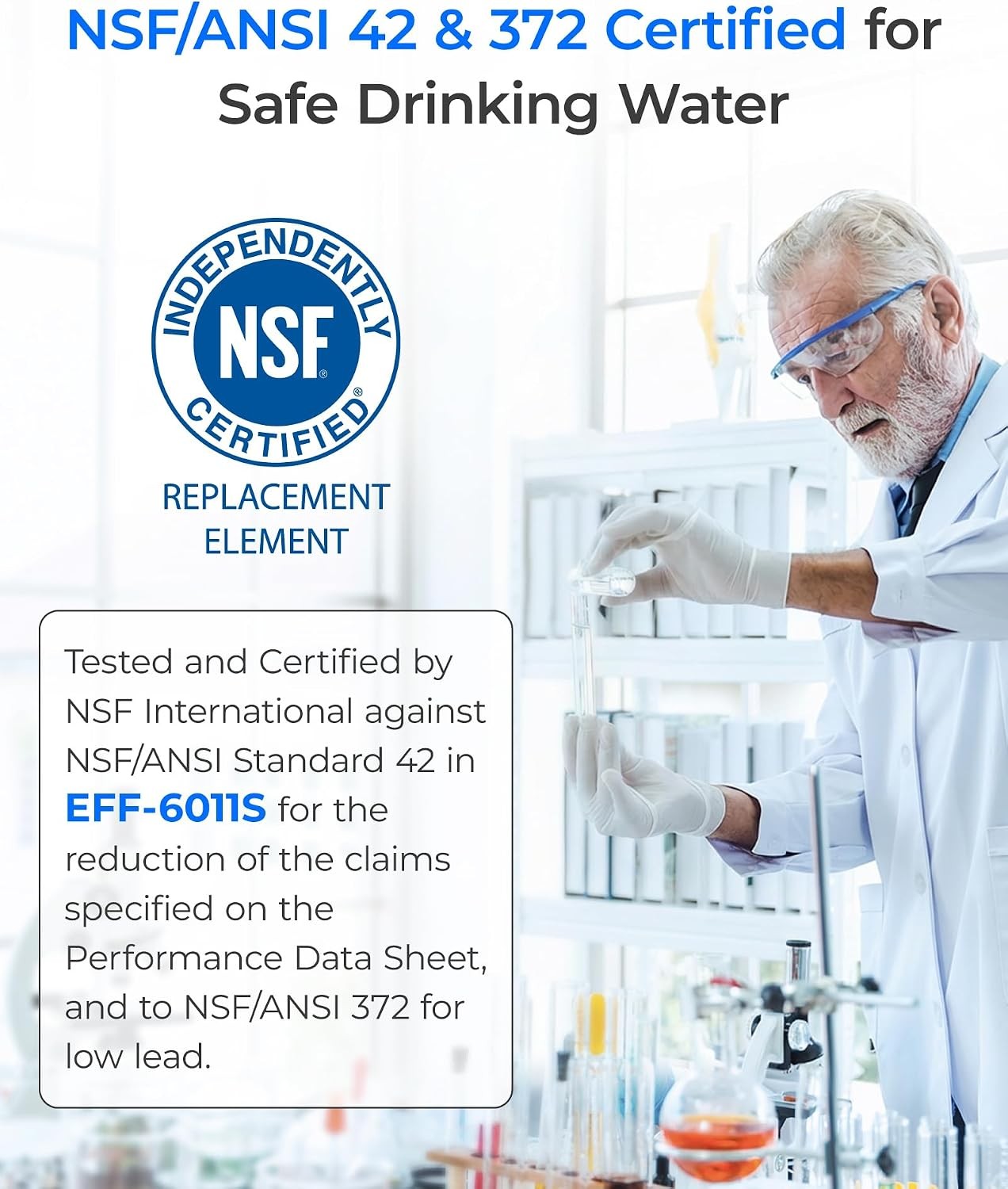 Waterdrop Replacement for Samsung DA29-00003G Refrigerator Water Filter, 4 packs