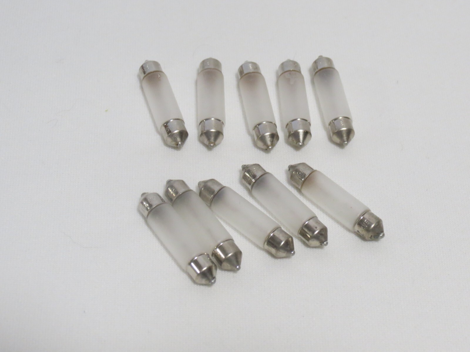 10 Pack Xenon Festoon Frosted Undercabinet 24V 5W Light Bulb