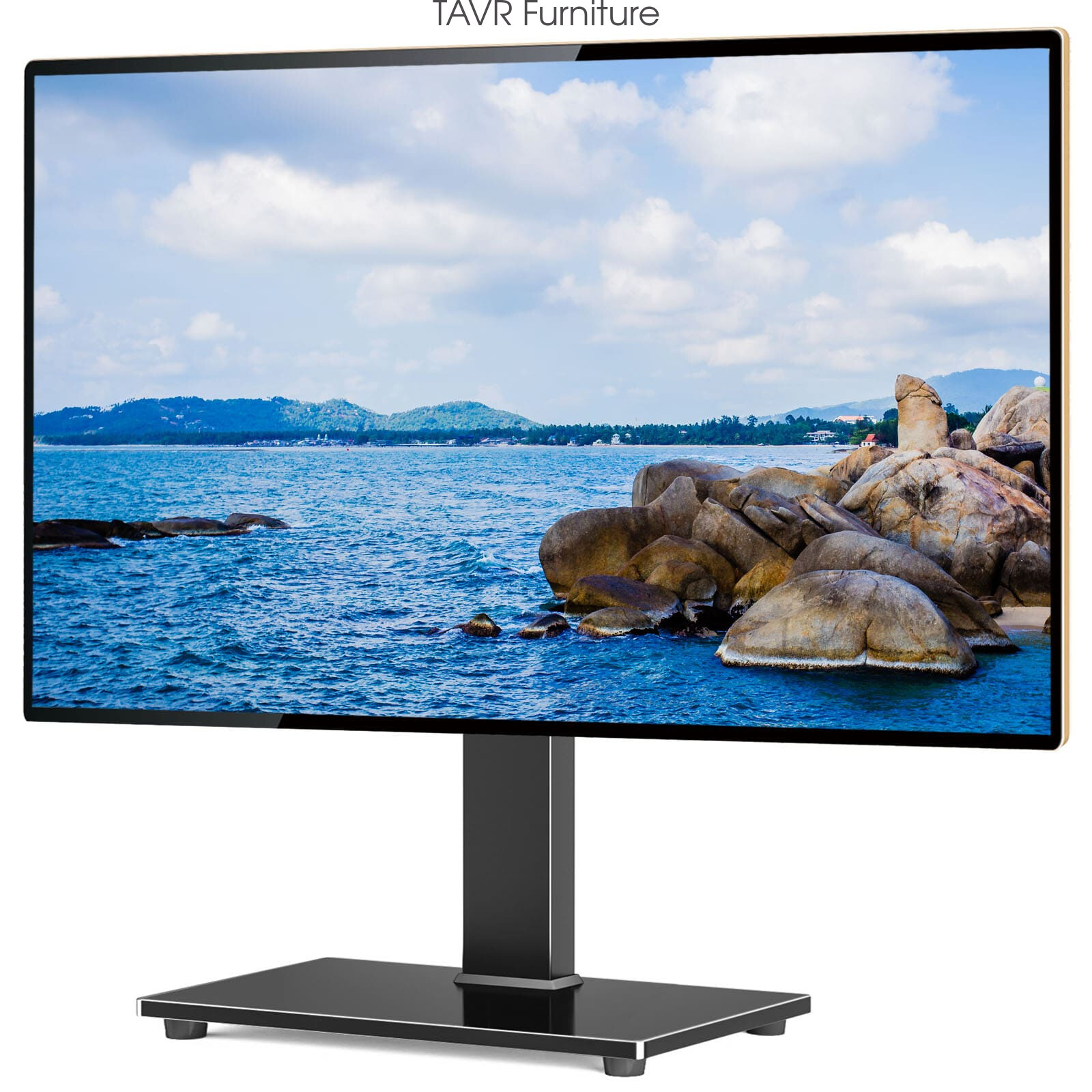 Swivel Tabletop TV Base Stand with Mount for 37 40 45 50 55 60 65 70 75 inch TV