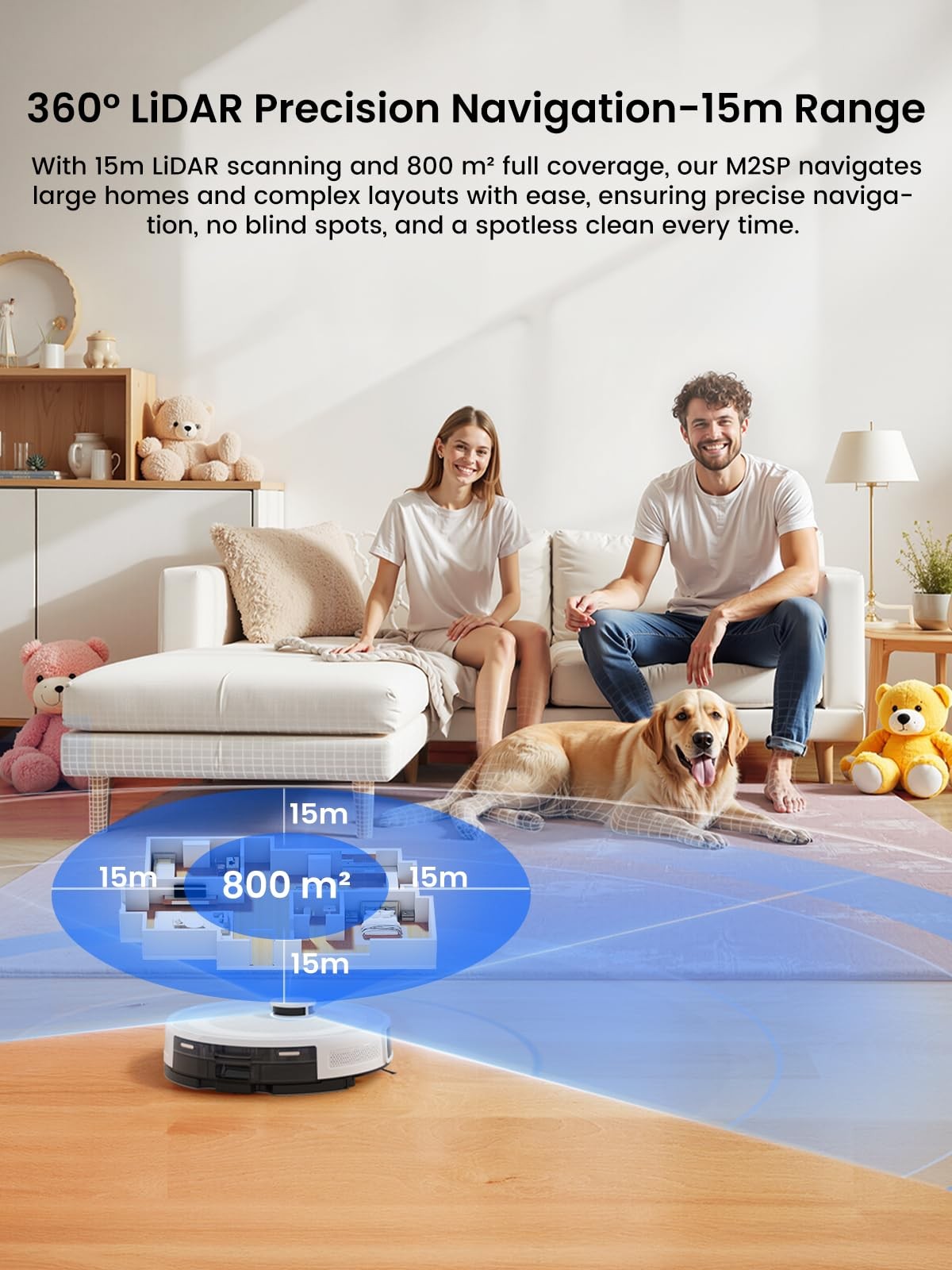Lefant Robot Vacuum and Mop Combo, 8 Weeks Self-Emptying with Dual Dustbin Op…
