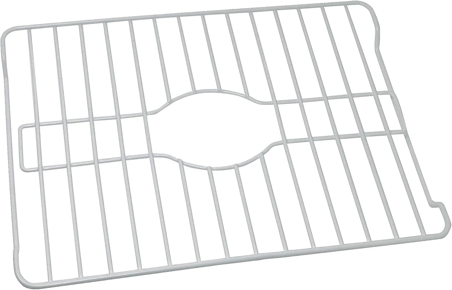 Sink Protectors for Kitchen Sink, Protective Metal Grid, 16X12.3X1 Inches, White