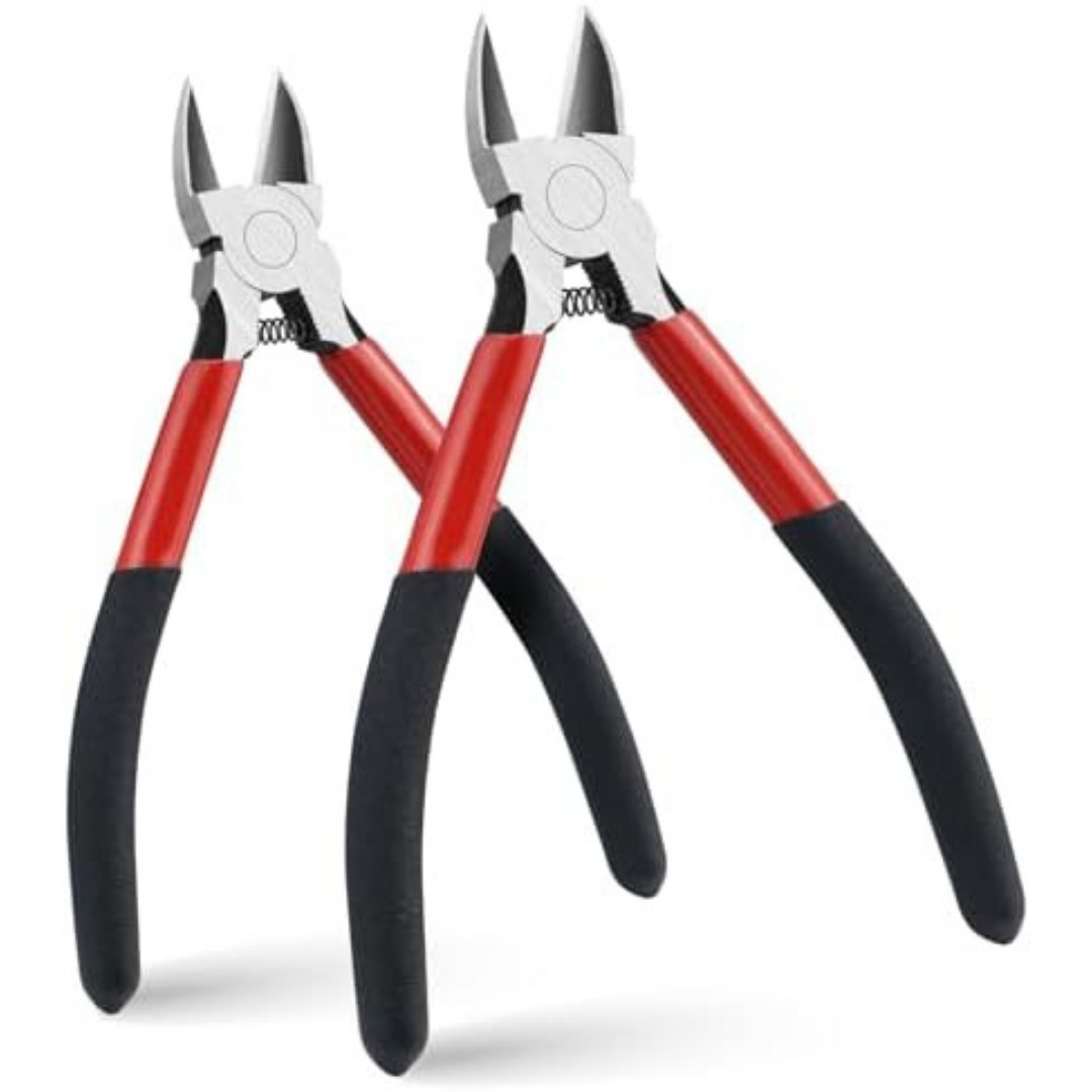 2PCS Wire Cutters Side cutter Cable 6/5″ Heavy Duty Cutting pliers Carbide Steel