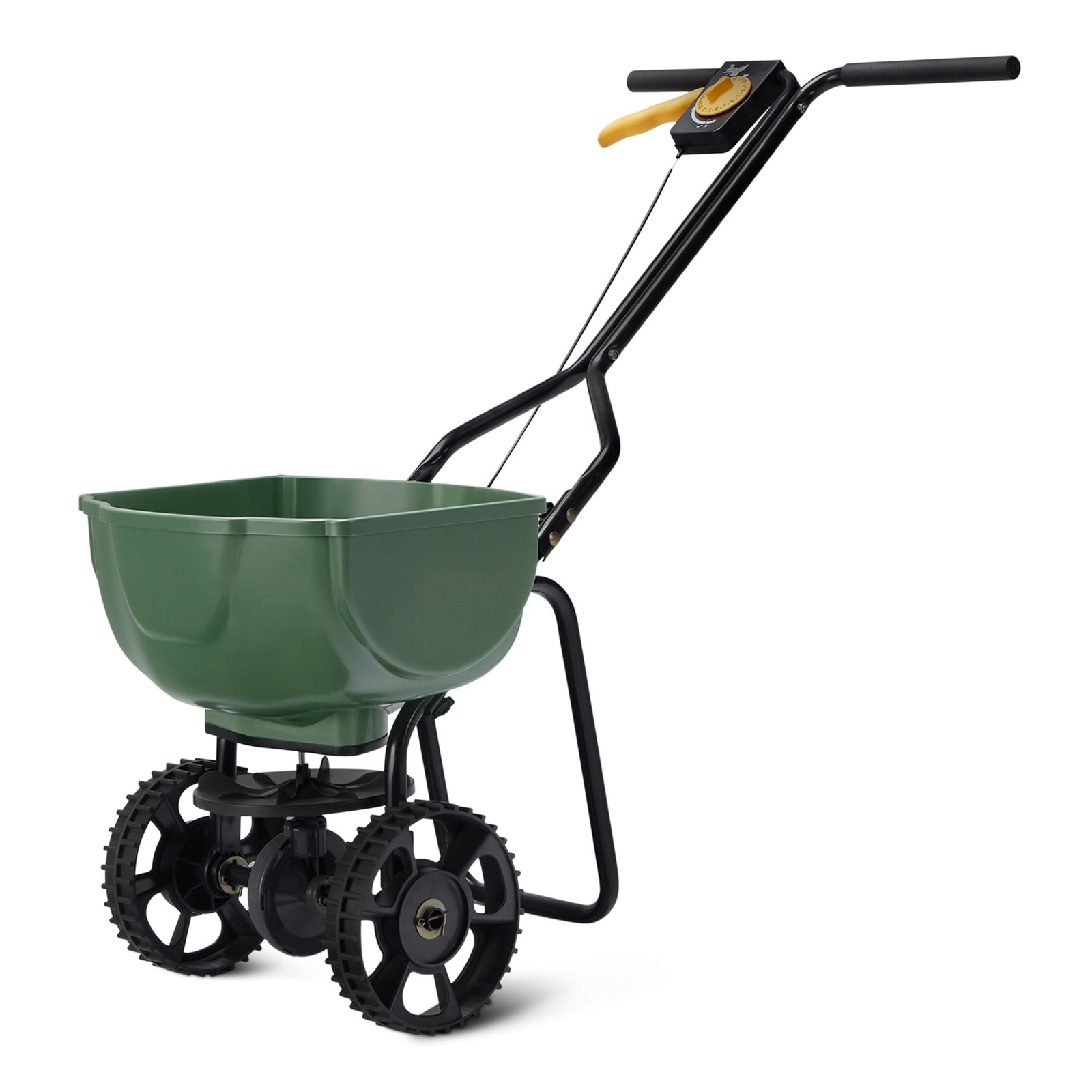 Amazon Basics Fertilizer Spreader for Lawn, 33 Pounds, 0.53 Cubic Feet, All S…