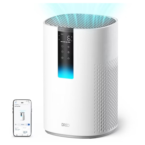 Dreo HEPA Air Purifier for Large Room Smart Purificador Allergies Asthma Smoke
