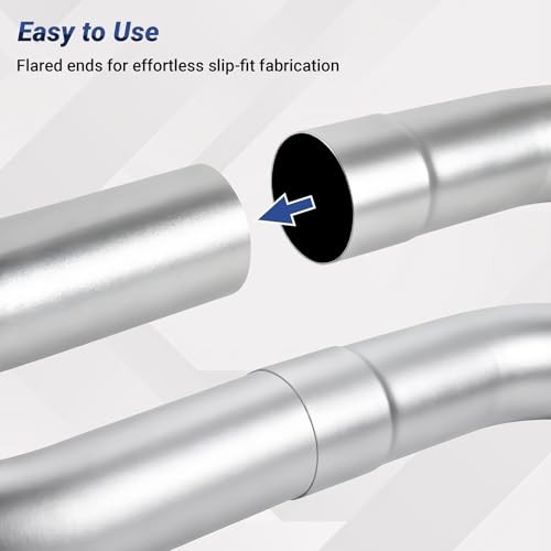 Universal 2.25” Custom Exhaust Kit, 18 Gauge Mild Steel DIY 2.25 INCH-8 PCS
