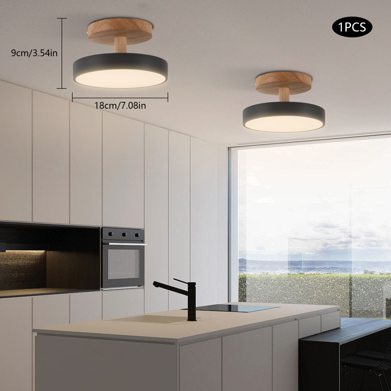 4.72 In Led Ceiling Light Adjustable Color & Brightness Ceiling Light Fixtures