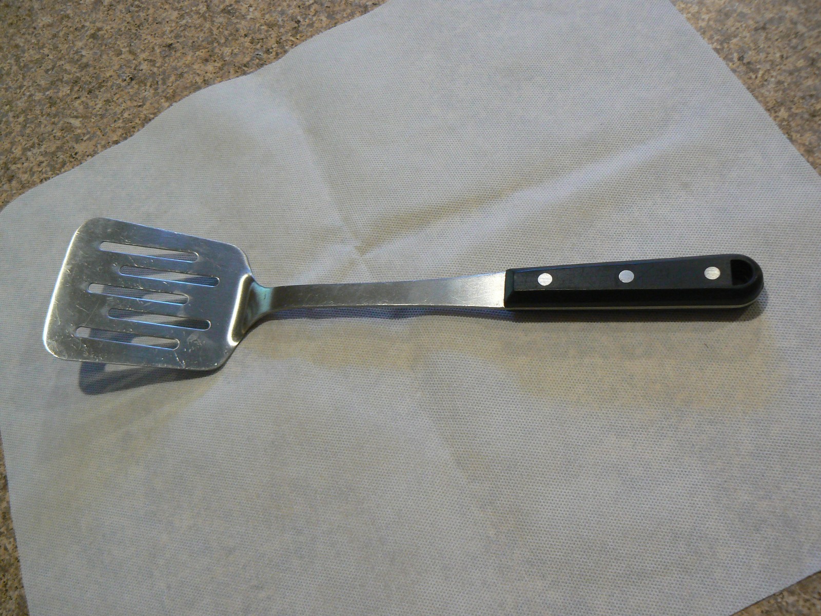 Vintage CK Heavy Duty Stainless Steel Slotted Spatula -14 Inches Total Length