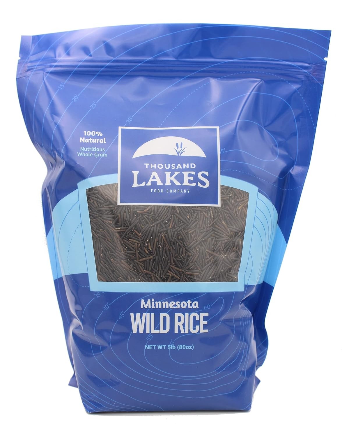 Minnesota Grown Premium Wild Rice 5lb Bulk Thousand Lakes Brand 100% Natural