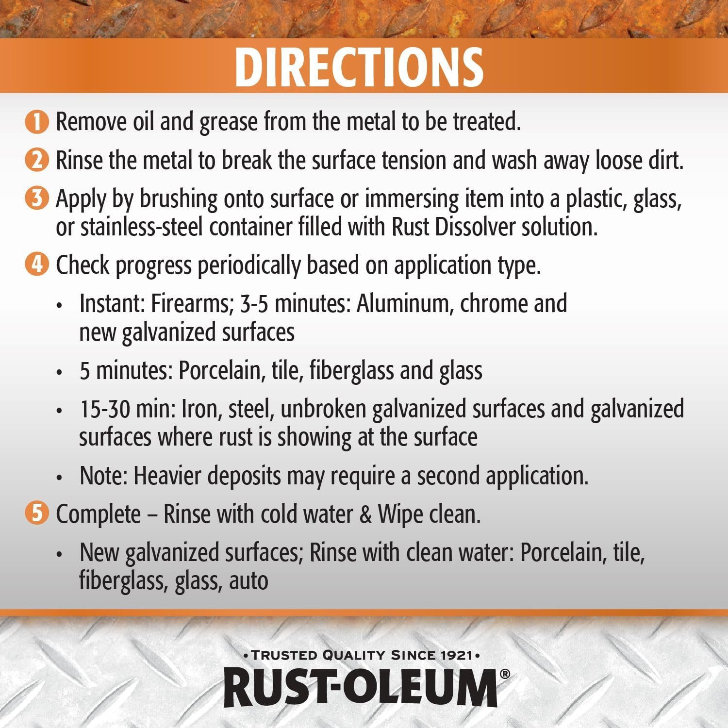 Rust-Oleum Rust Dissolver Soak & Bath | Heavy-Duty Corrosion Remover for Metal T