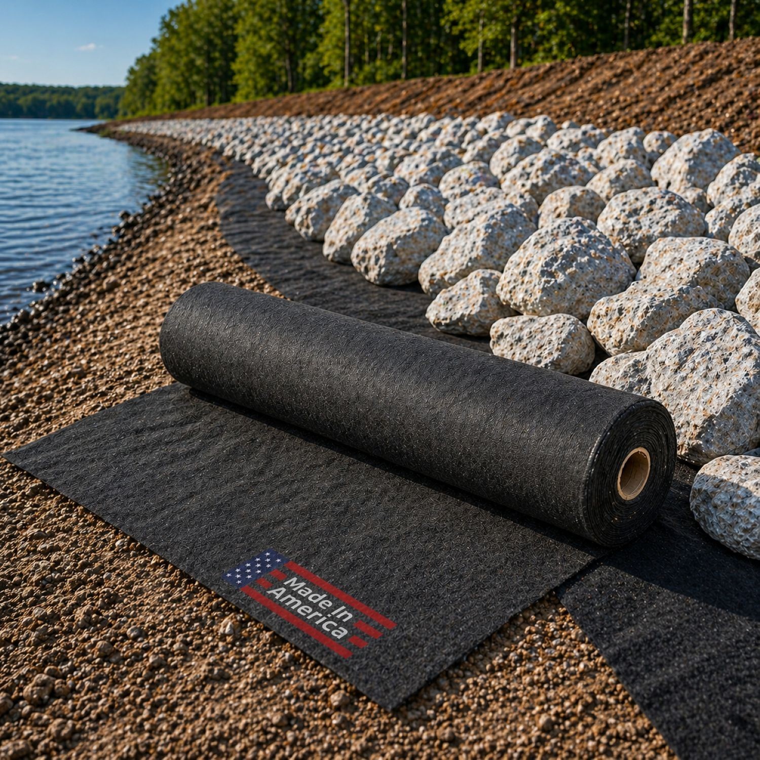 Rip Rap Fabric | Non-Woven Geotextile Filter Fabric (8 oz) – USA Made