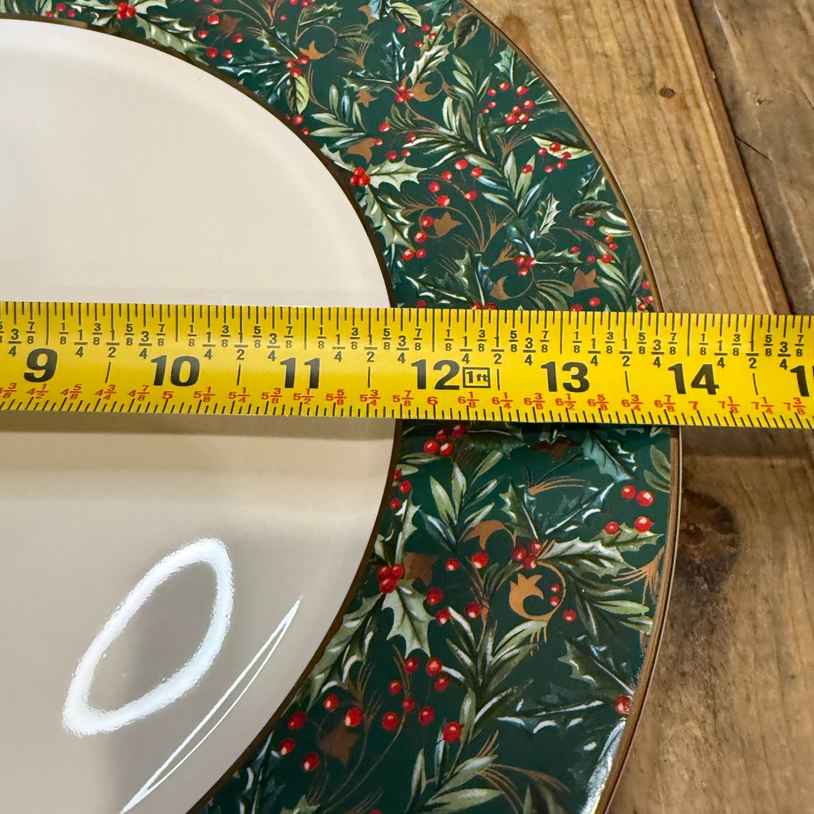 POTTERY BARN 12 DAYS OF CHRISTMAS STONEWARE CHARGER PLATE 14″ RARE!!