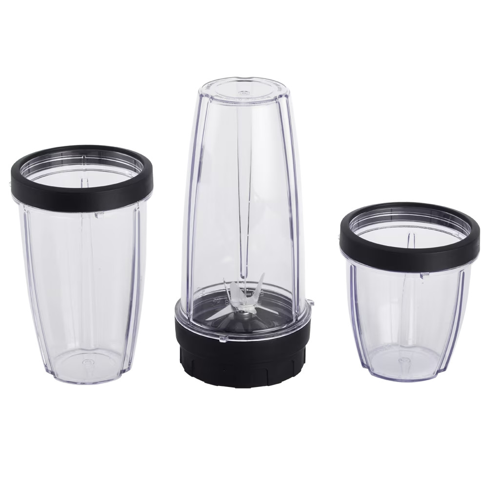 Mainstays 10-Piece Personal Blender Set 300W Smoothie Maker 3 Jars Black NEW