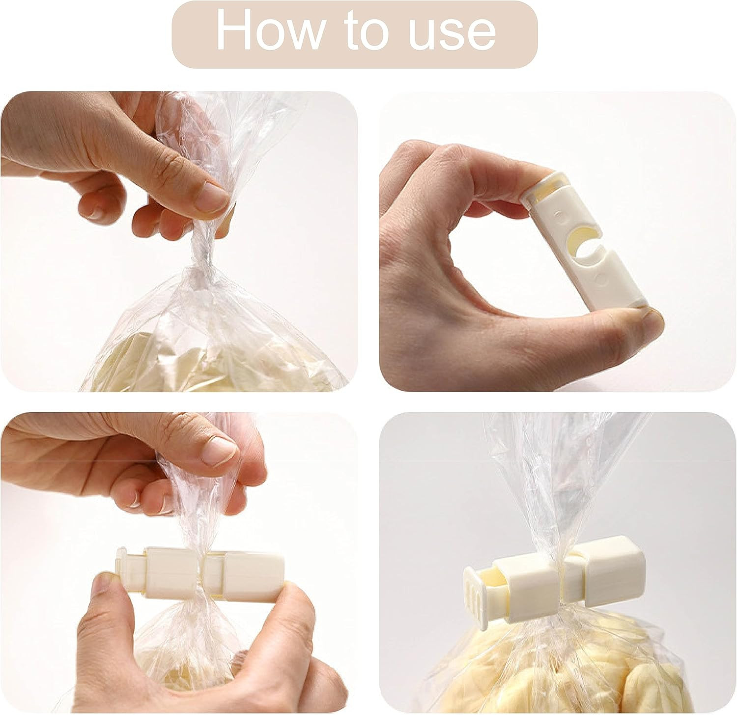 10PCS Bread Bag Clips Reusable Tie Storage Sealing Snack Fridge Freezer Fresh US