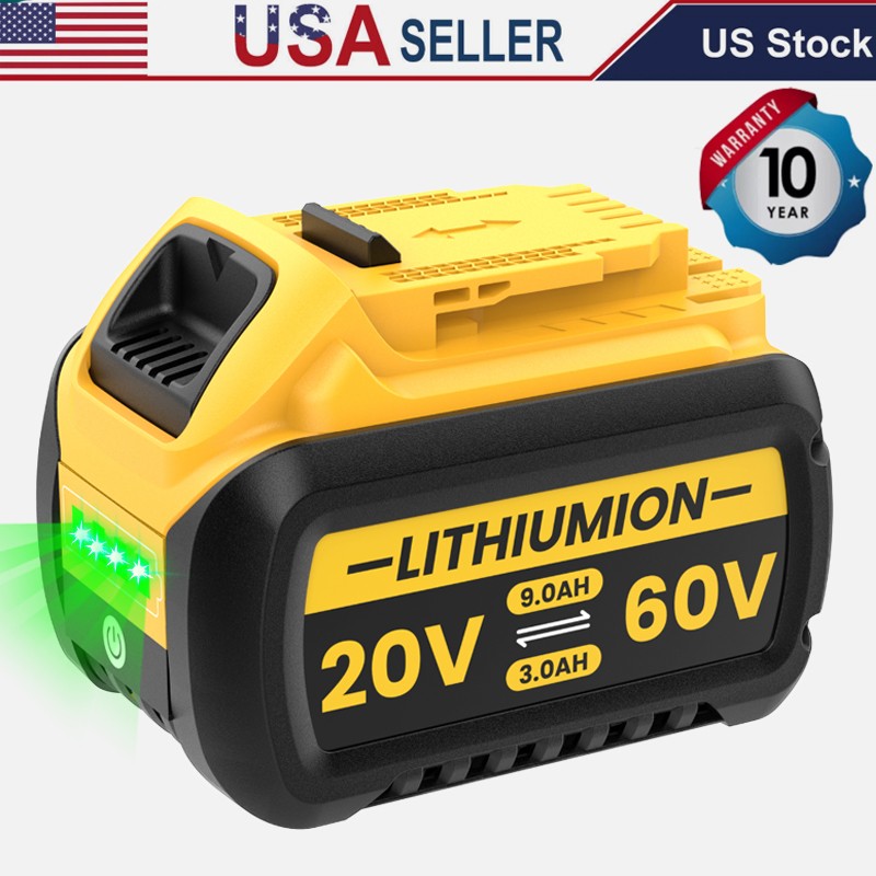For DEWALT DCB609 DCB606 FLEXVOLT 20v/60v MAX Lithium-Ion 12 Ah Battery/Charger