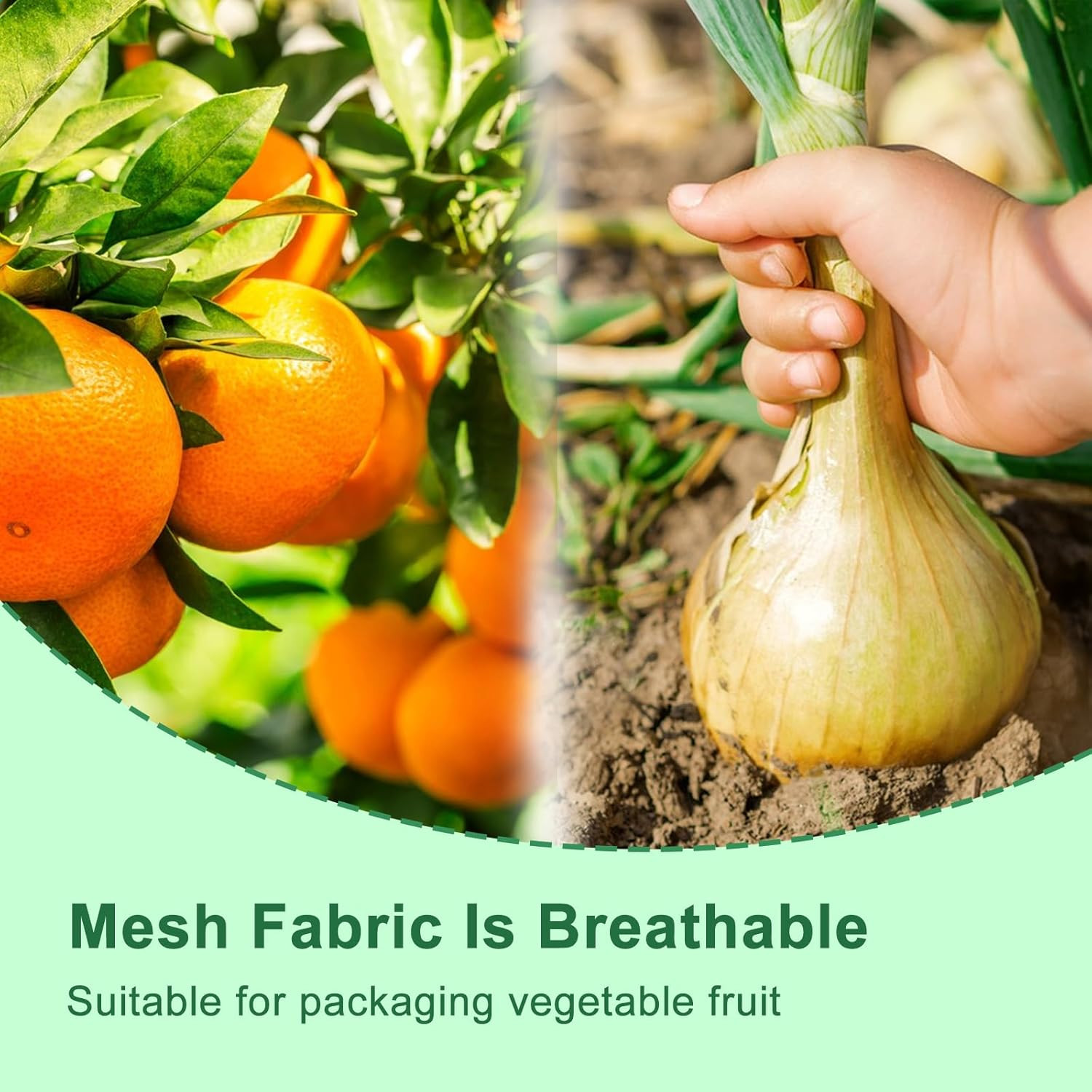 20 Pack Extra Large Mesh Storage Produce Bags – Reusable, 20 lbs Capacity, Washa