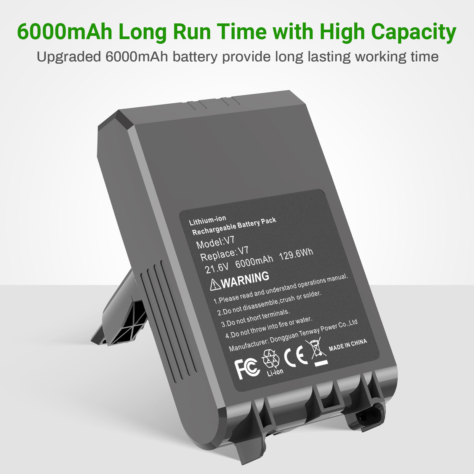 21.6V Lithium Replacement Battery for Dyson V7 V7 Animal V7 Extra V7 Trigger US