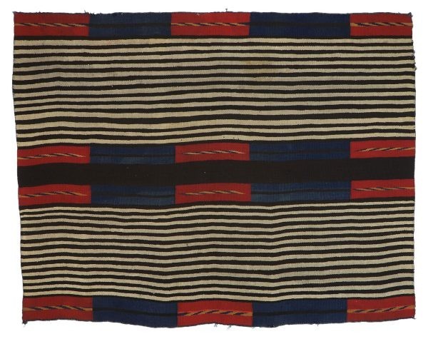 Red Navajo Chief’s Blanket Rug Southwestern Wool Rug Native American Rug,62″×50″