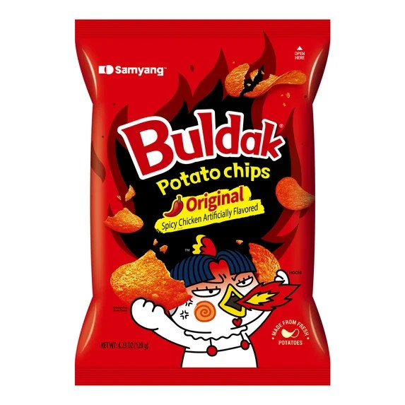 Samyang Buldak Potato Chips Spicy Chicken Flavor 4.23oz Original Crunchy Snack