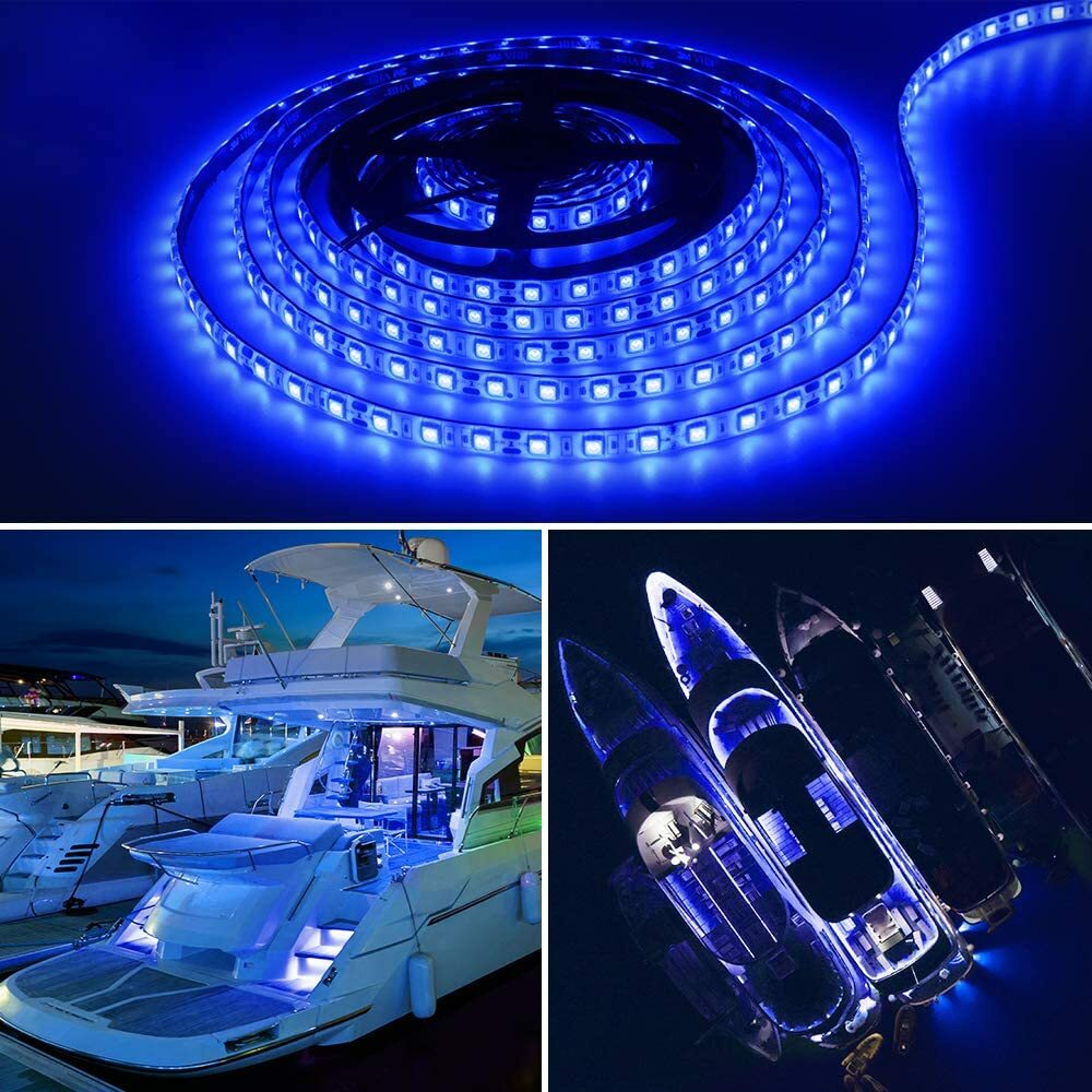 5050 LED Flexible 5M Tape Strip Light For Boat / Truck / Car/ Suv / ATV/UTV 12V