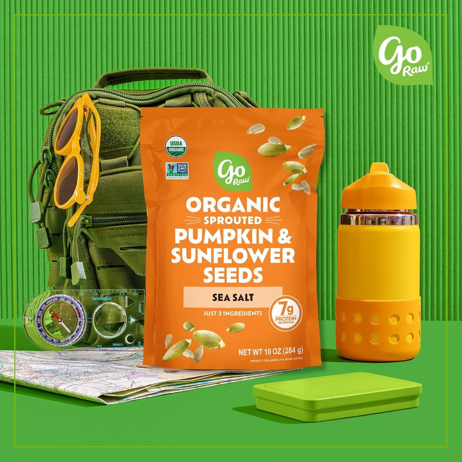 Organic Sprouted Pumpkin & Sunflower Seeds, 10 oz, Sea Salted, Keto, Kosher, …
