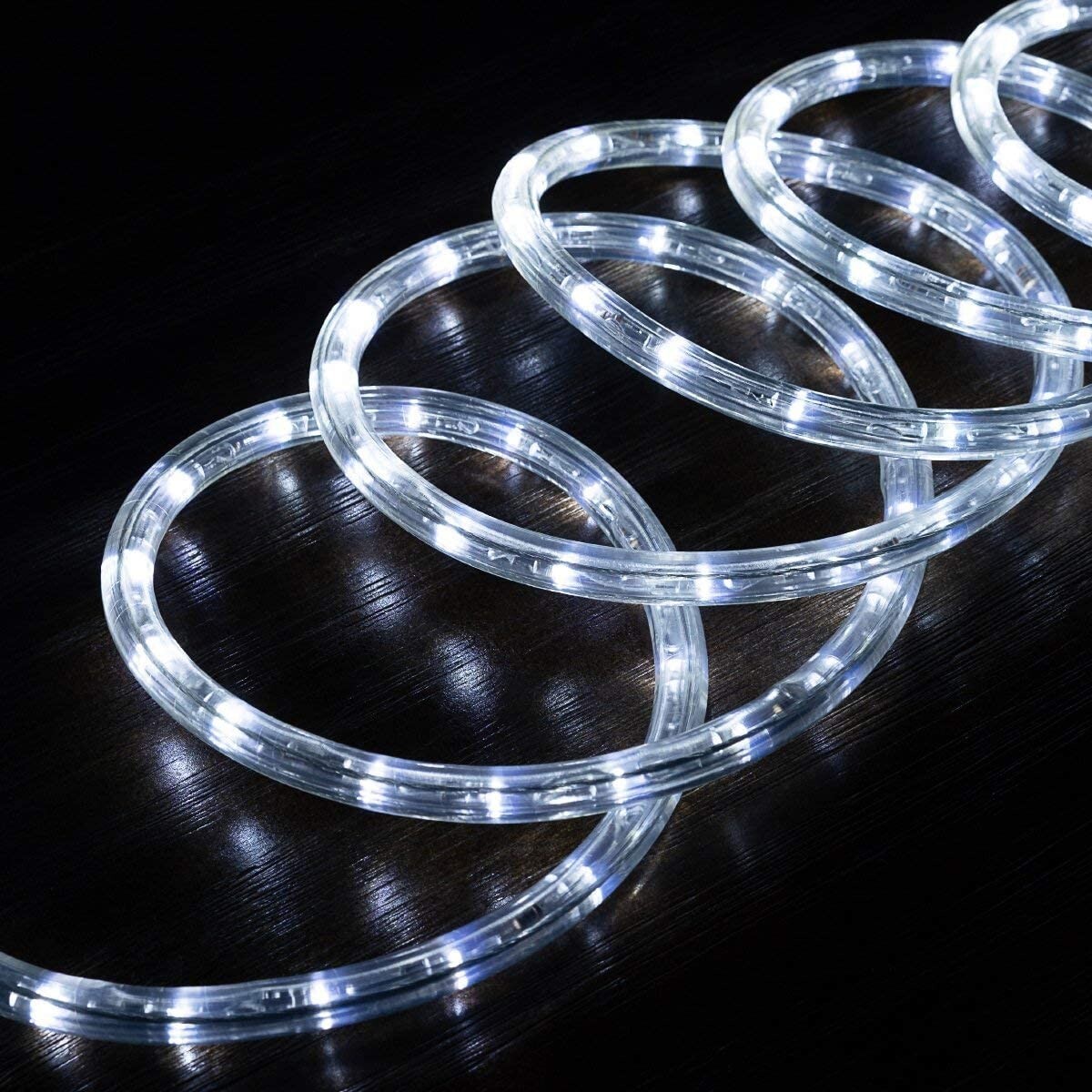 Cool White Thick LED Rope Light Accent Indoor Outdoor 10/20/25/50/100/150FT/300F