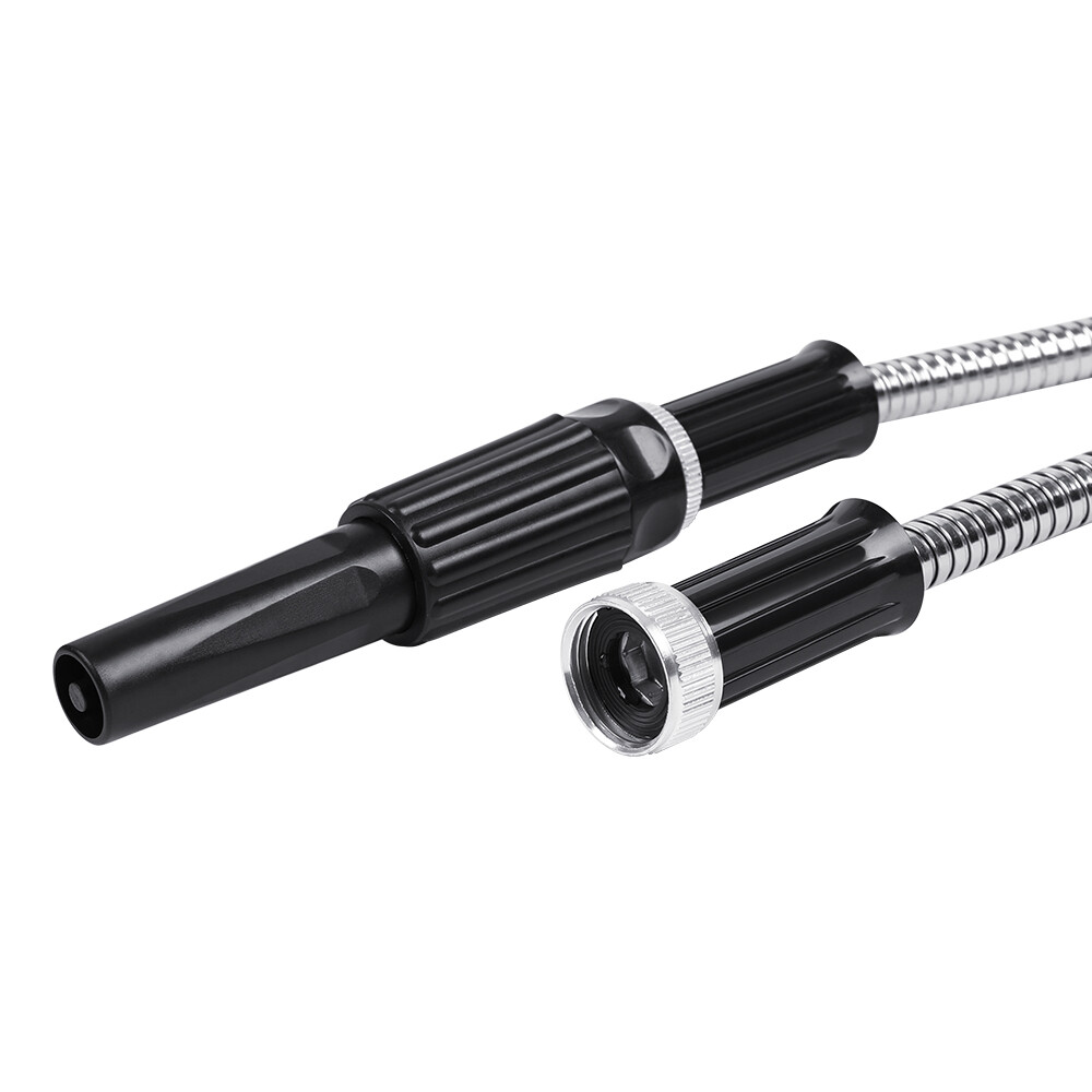 50FT Stainless Steel Metal Garden Water Hose Flexible Heavy Duty Pipe
