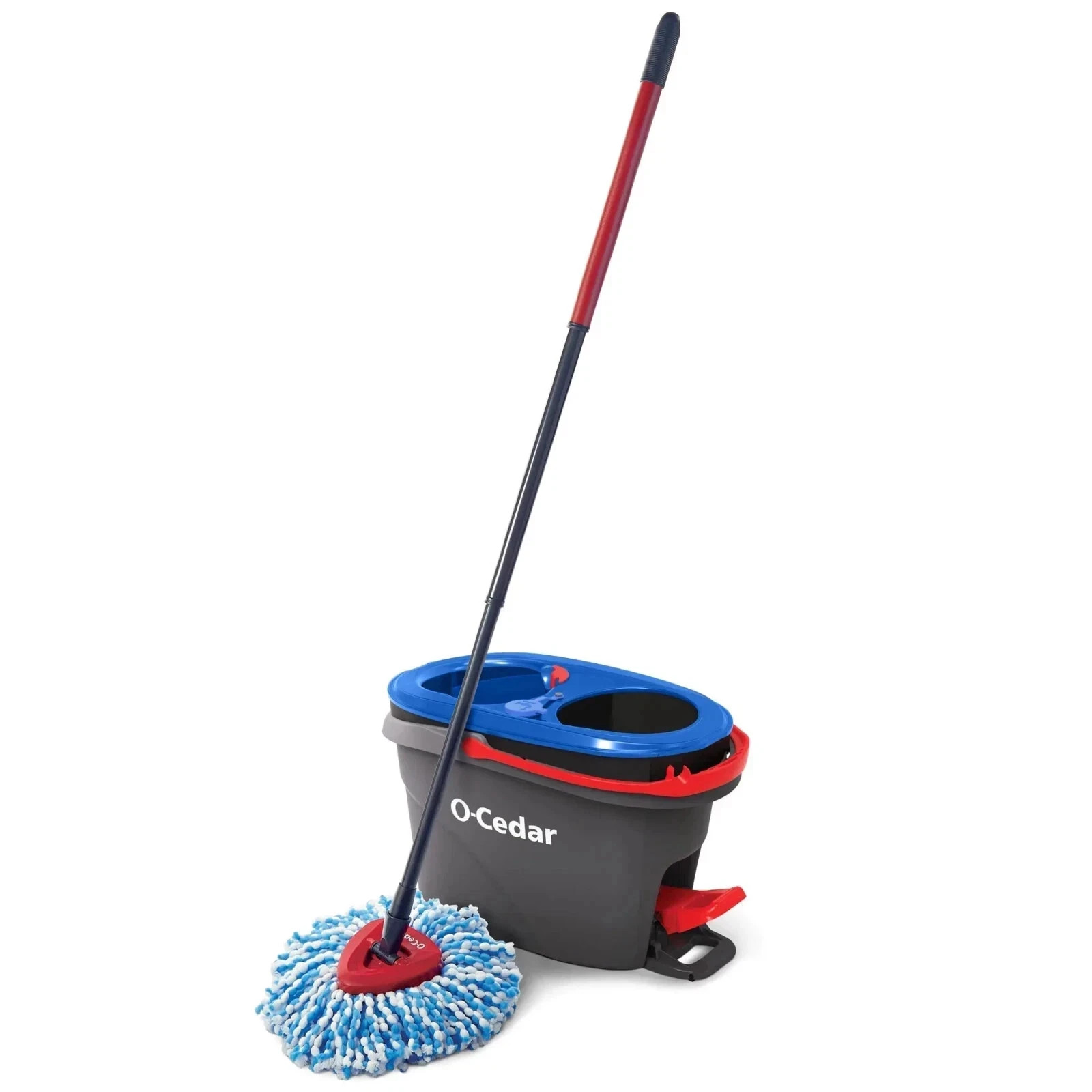 O-Cedar RinseClean Spin Mop With 2-Tank System and Microfiber Mop Head