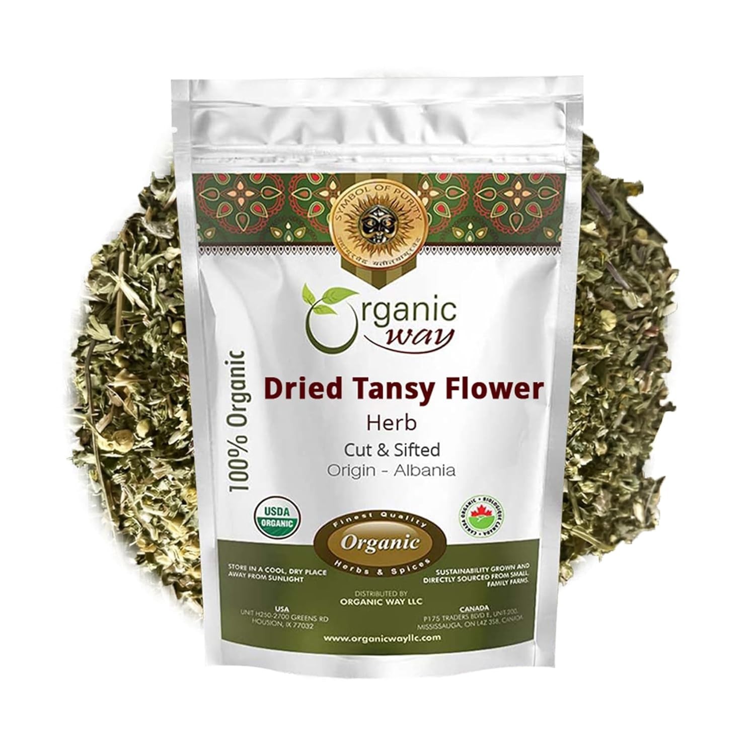 Organic Way Dried Tansy Flower Herb Tea | Origin – Albania (1/4lb 4Oz)