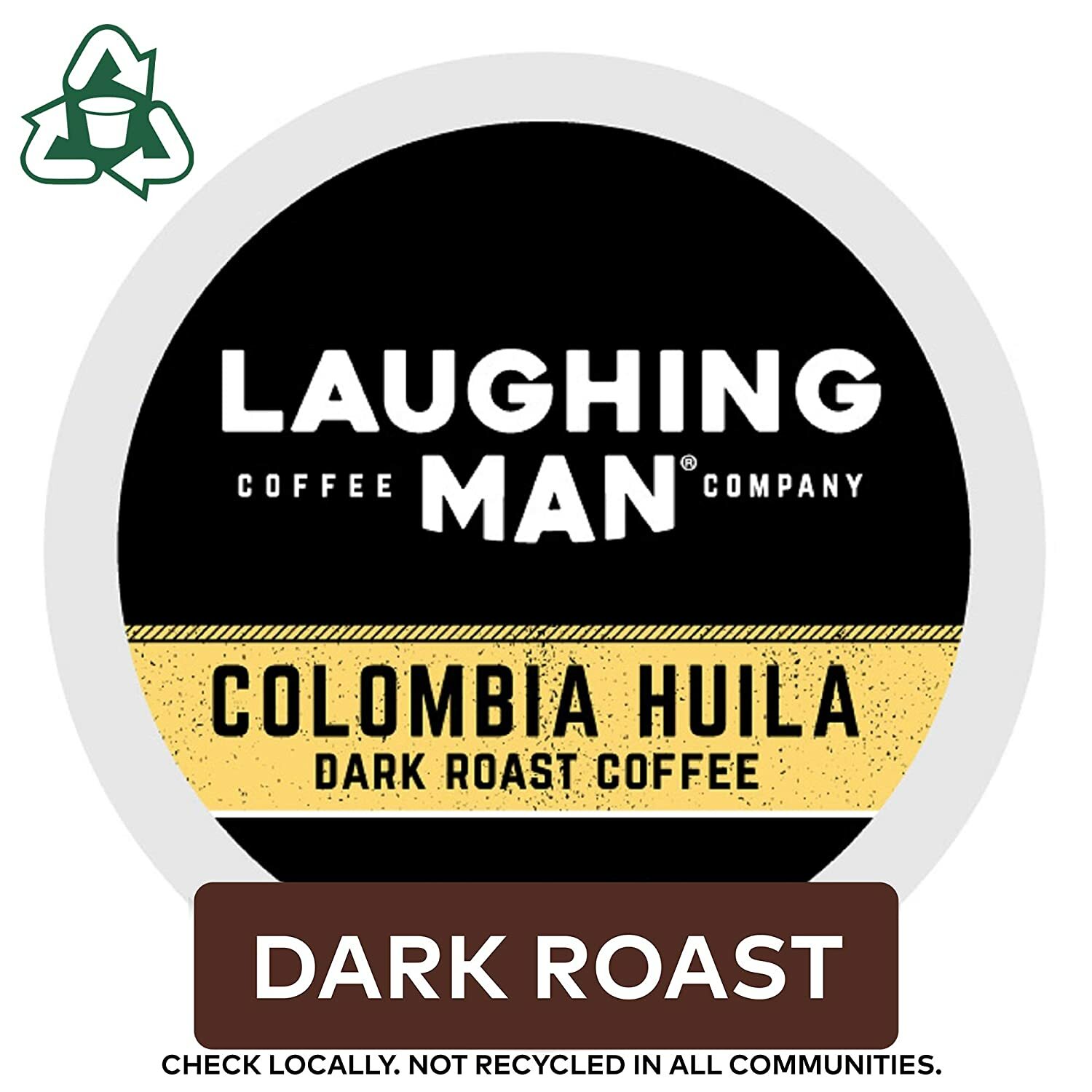Laughing Man Colombia Huila Coffee 22 to 132 Keurig K cup Pods Pick Any Quantity
