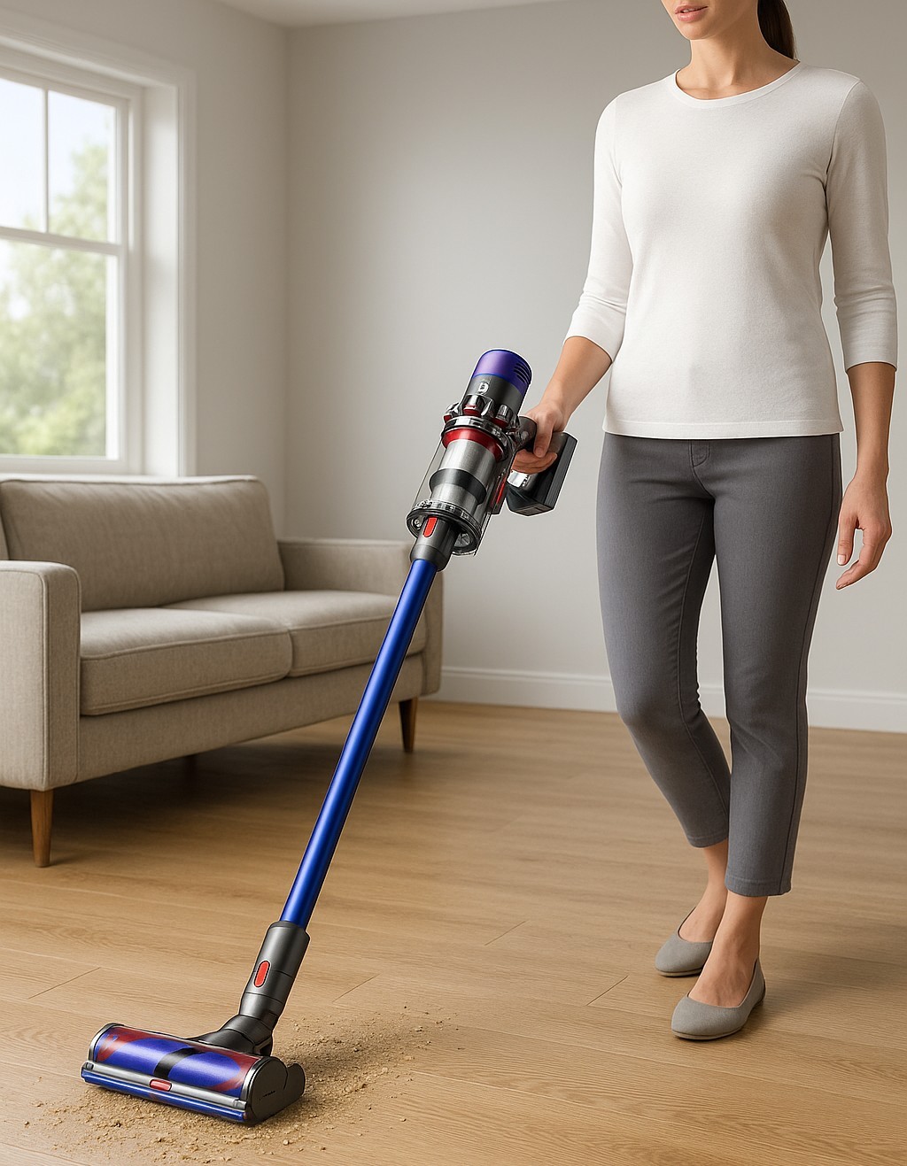 Dyson V11 Cordless Stick Vacuum, Large, 447921-01 – Nickel/Blue
