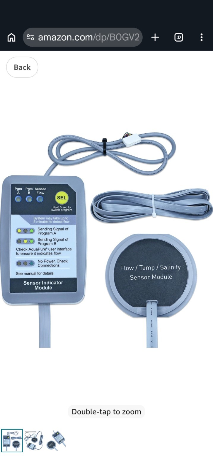 Jandy Port Sensor Kit (R0452500) for 3-Port Cell With 16′ Cable – New