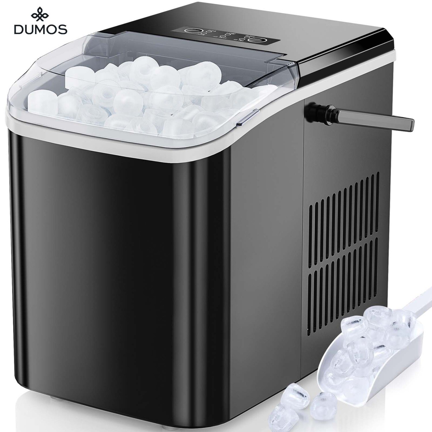 Countertop Bullet Ice Maker,Portable Ice Machine with Ice Scoop ,26lbs/24hrs
