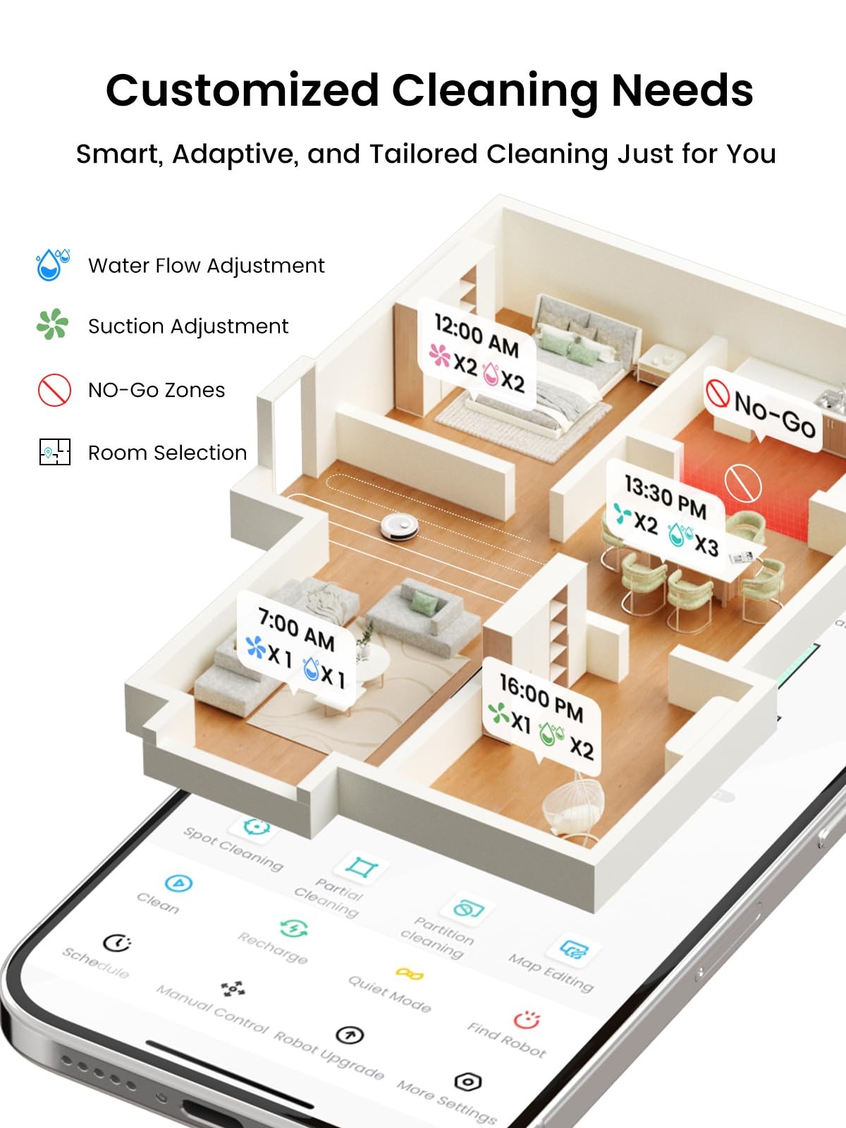 Lefant Robot Vacuum and Mop Combo, 8 Weeks Self-Emptying with Dual Dustbin Op…