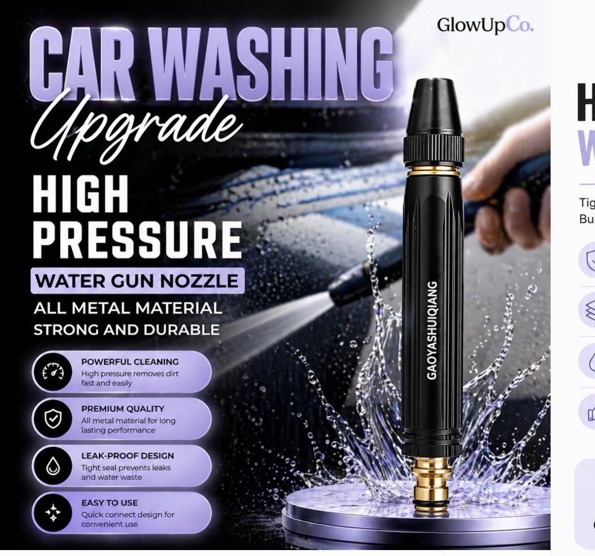 360° Adjustable High-Pressure Washer Nozzle