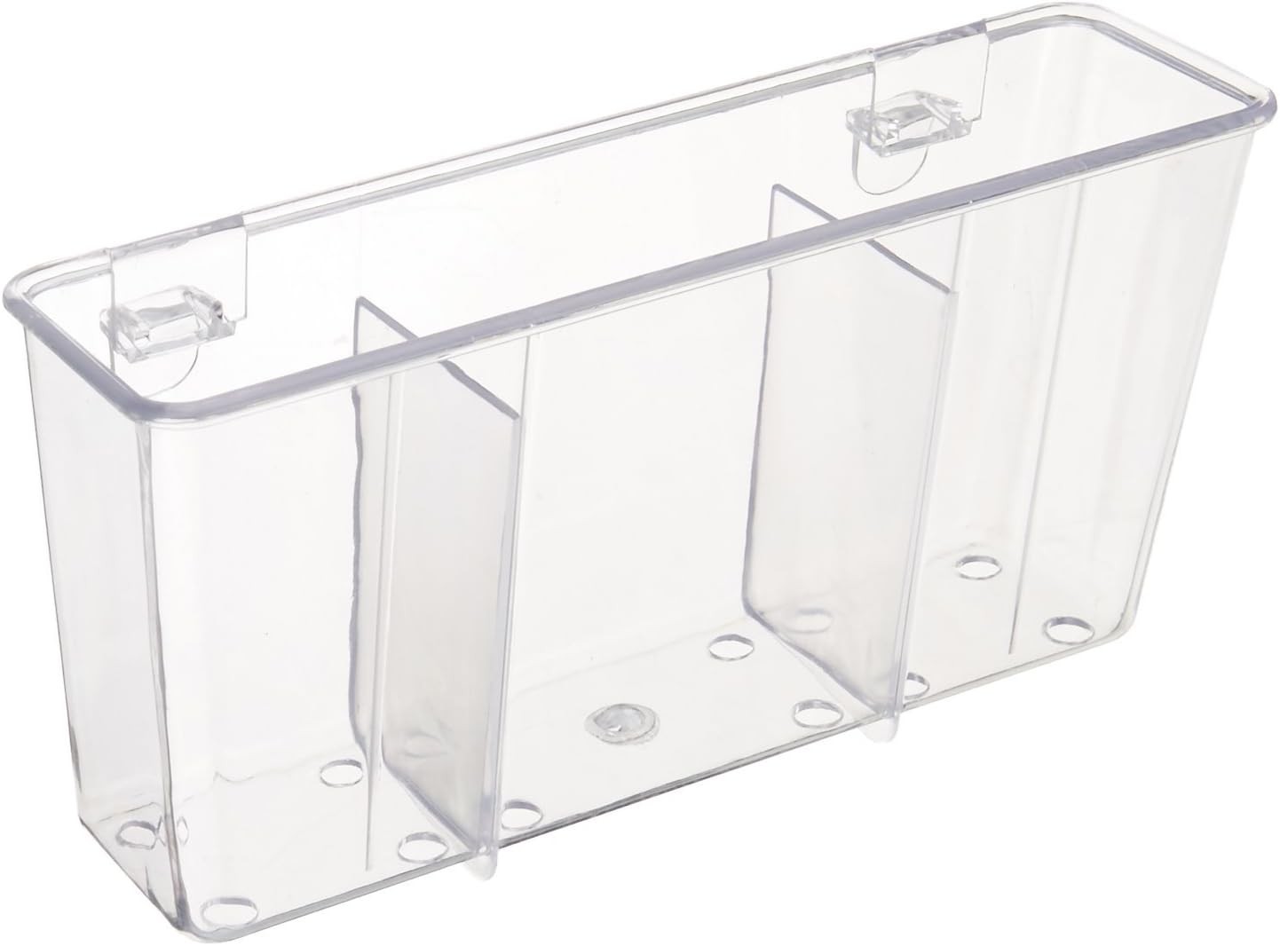 Cutlery Holder (Clear) (4.5″H x 7.75″W x 2.25″D)