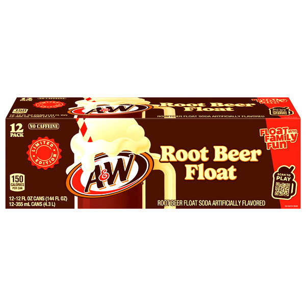 A&W Root Beer Float Soda 12 fl oz 12 Pack FREE SHIPPING!!!!