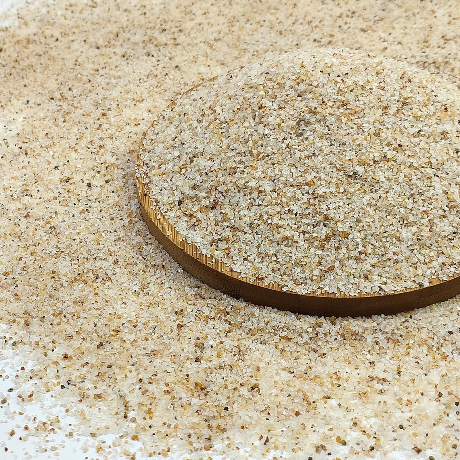 FANTIAN 5 lbs Aquarium Silica Sand. 0.4-0.8 mm Mini Gravel 5 LB, Beige