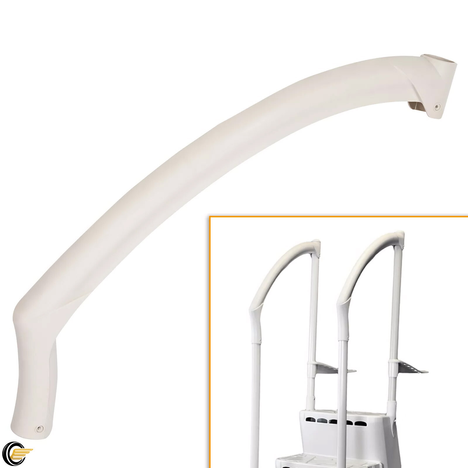 Above Ground Swimming Pool Step Handrail Polypropylene For BiltMore Handrail