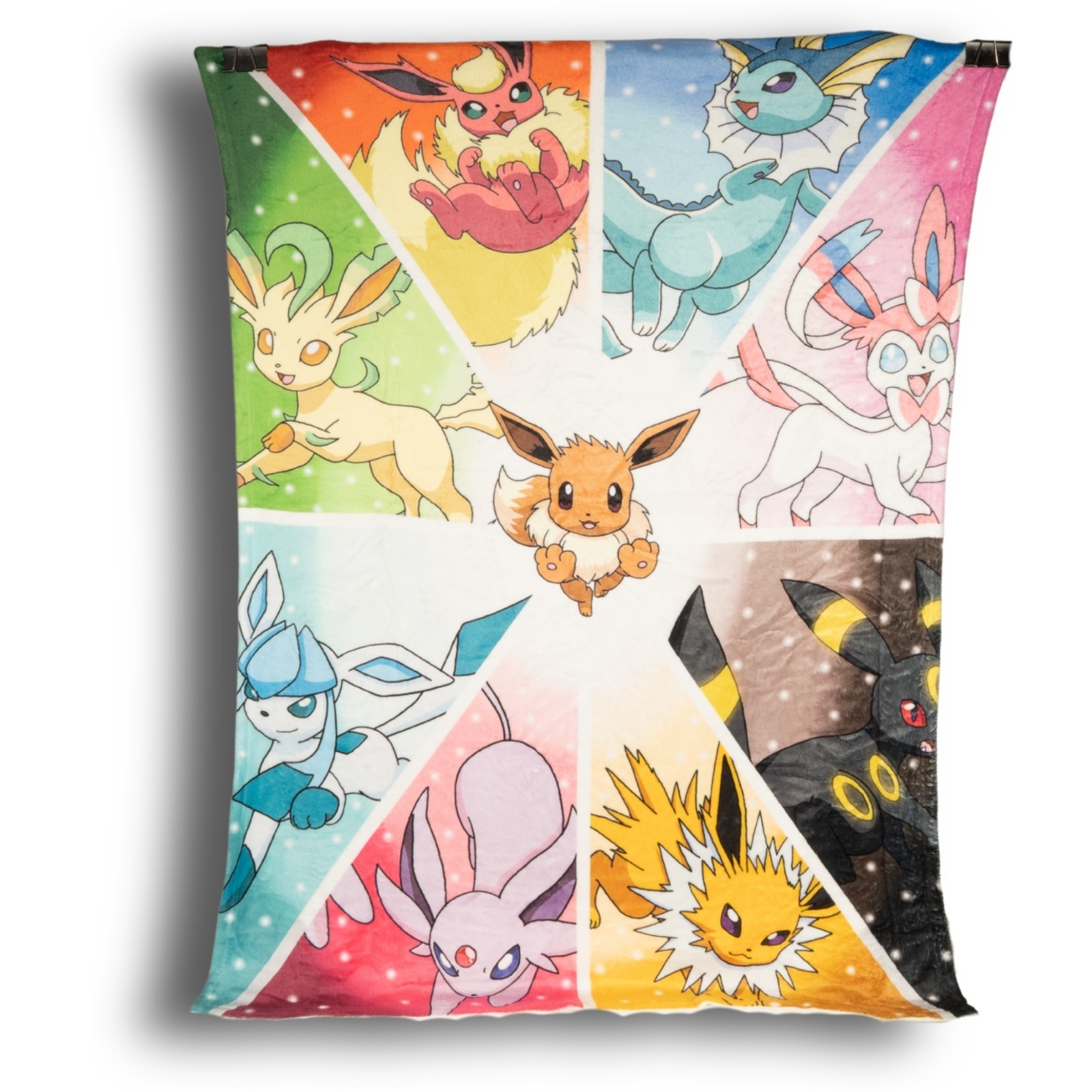 Pokemon Eevee Evolution Blanket Throw Fleece 45″ Soft Cozy Bed Couch Throw