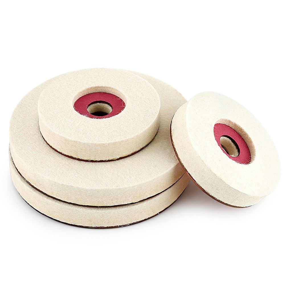 Thickened Wool Polishing Pad for Angle Grinder 115mm 4.5in Use on Glass